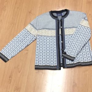 ICEWEAR. Blue, White, Beige Sweater! BEAUTIFUL!